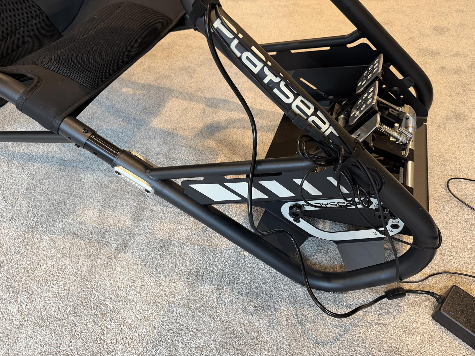Playseat Trophy Sim Racing Cockpit | High Performance Racing Simulator Cockpit | Supports Direct Drive | Compatible with All Steering Wheels & Pedals on The Market | Supports PC & Console | Black customer photo 1