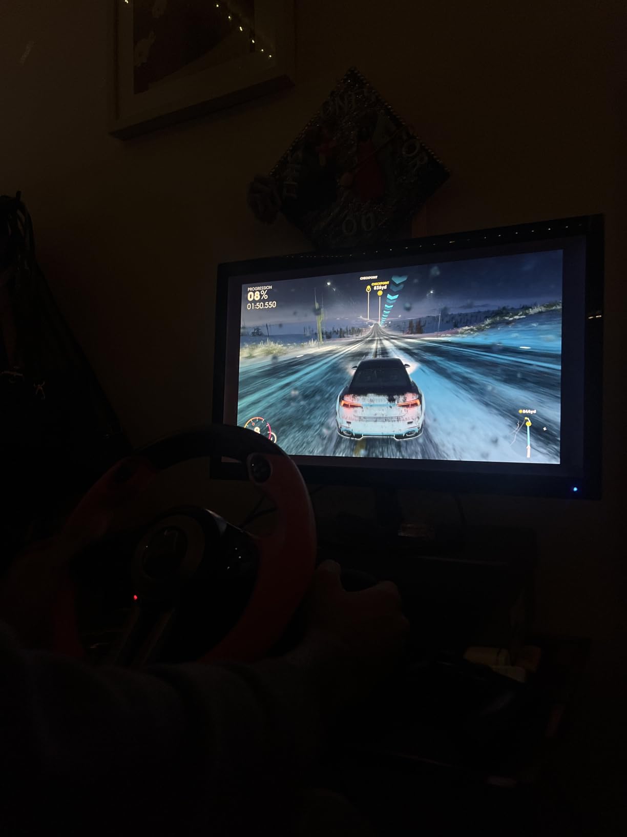 PXN PC Racing Wheel, V3 PRO 180 Degree Universal USB Car Sim Game Steering Wheel with Pedals for PC, Xbox One, Xbox Series S/X, PS3, PS4, Switch customer photo 1