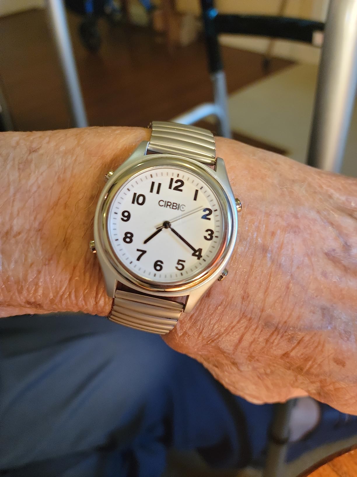 Talking Watch with Large Numbers and Expandable Strap, self-Setting for Visually impaired, Blind or Elder People customer photo 1