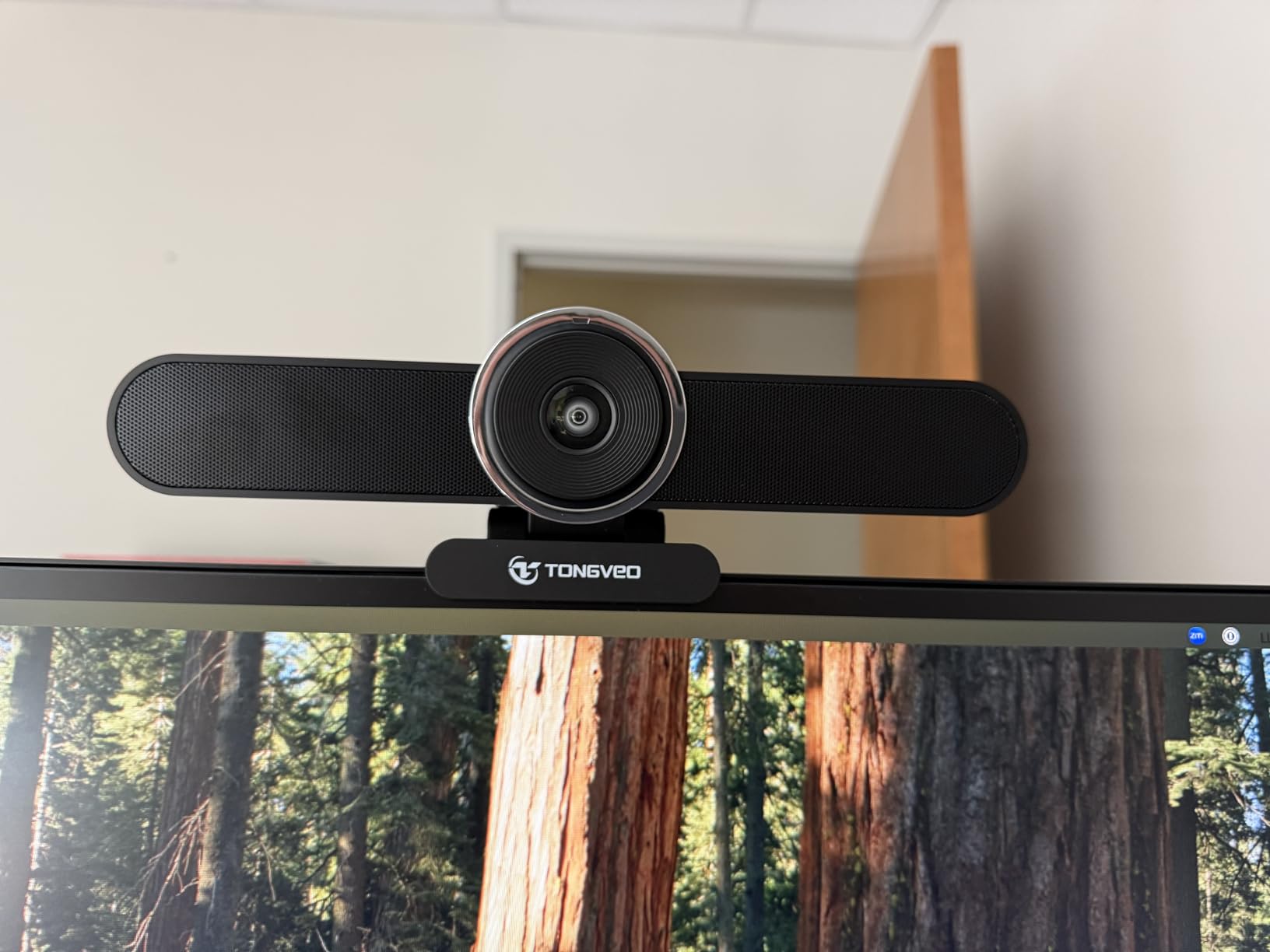 4K Webcam Conference Call TV Room Web Camera with Dual Microphones & Speaker, All-in-One USB Video Camera, 116° Wide Angle, AI Auto Framing, Compatible with Zoom, OBS customer photo 2