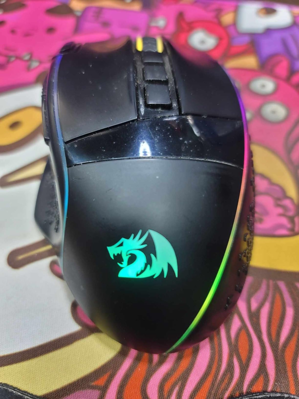 Redragon M991 Wireless Gaming Mouse, 26000 DPI 3-Mode Gamer Mice w/Rapid Fire Key, 9 Macro Buttons, Powerful Capacity and RGB Backlight for PC/Mac/Laptop, Black customer photo 2