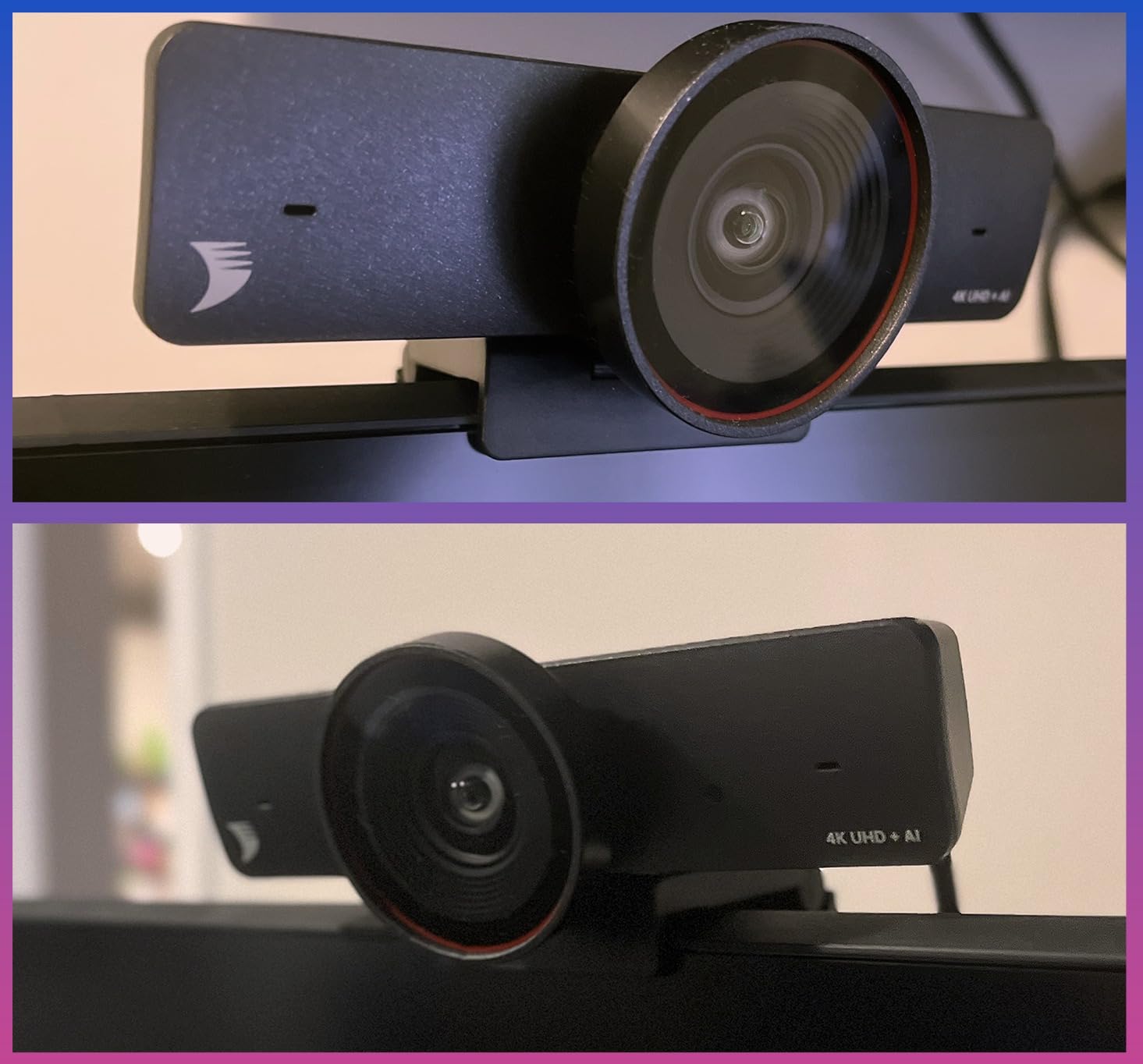WYRESTORM 4K AI Tracking Conference Webcam, Auto Framing & Presenter Tracking, 120° Wide Angle, Dual Noise Cancelling Mics, Privacy Cover, USB Plug & Play customer photo 1