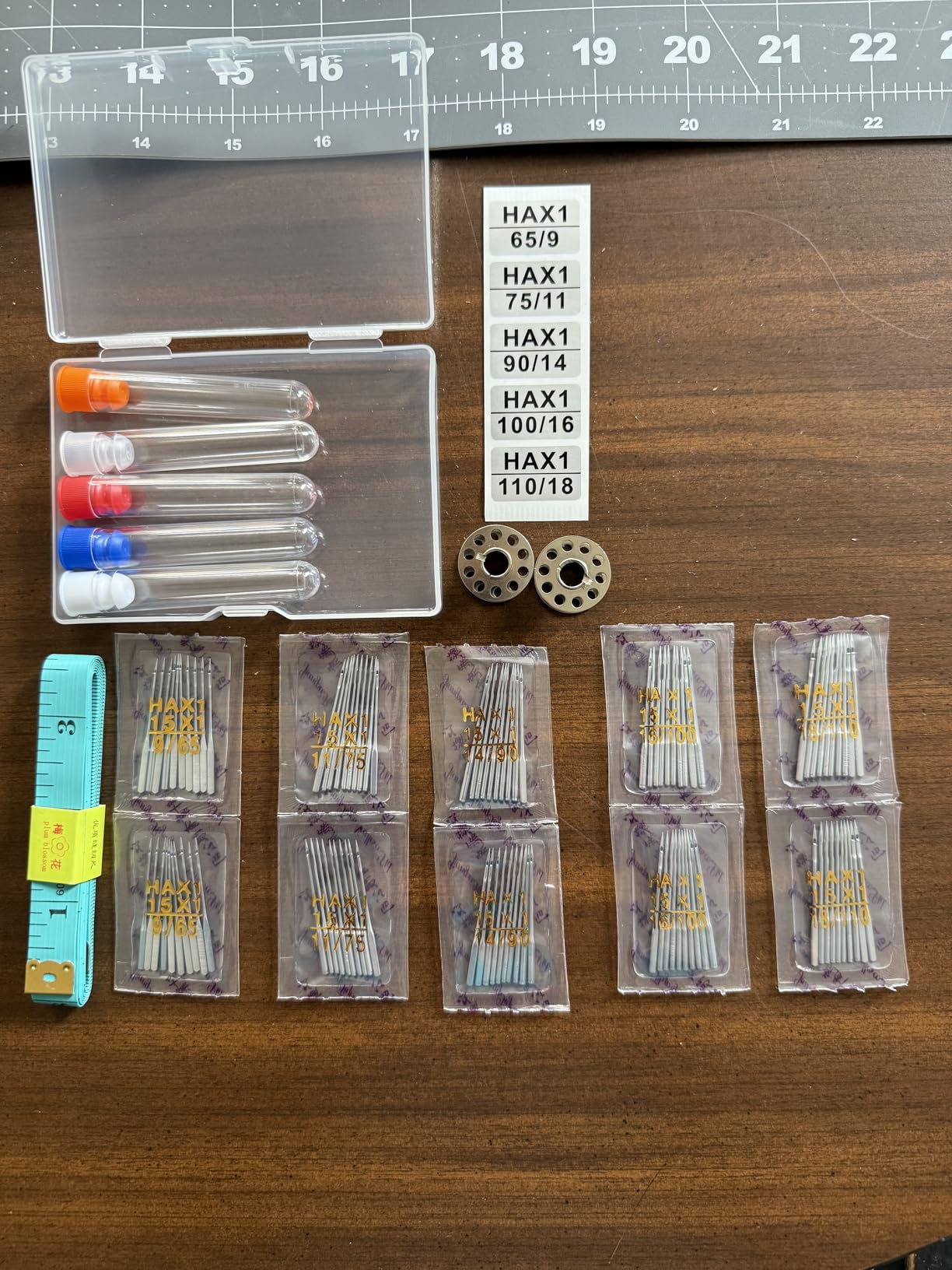 Sewing Machine Needles, 100 PCS Universal Sewing Machine Needle Set for Singer, Brother, Janome, Varmax, and Other Brands of Home Sewing Machines, Sizes 65/9, 75/11, 90/14, 100/16, 110/18 customer photo 1