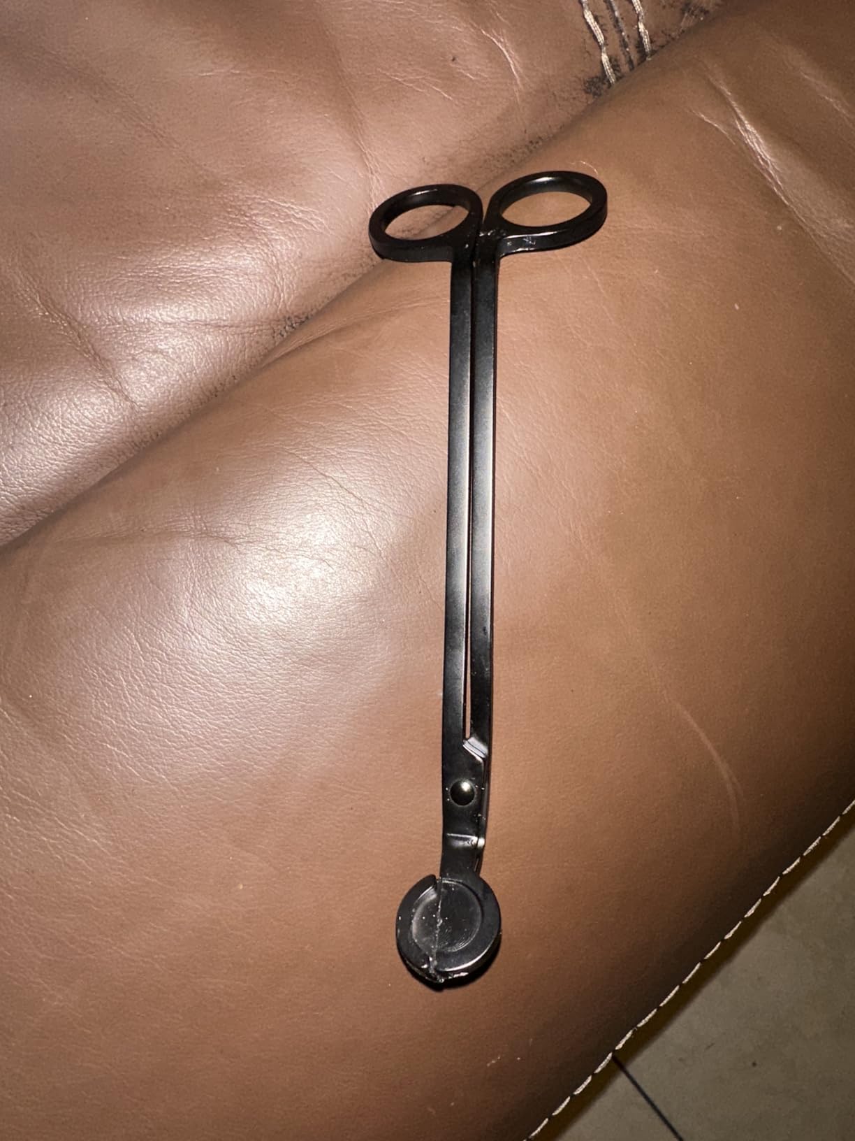 2pcs Candle Wick Trimmer, Polished Wicker Scissors, go deep into The Candle to Cut Spent Chips, Allow The Cleaner to Burn and Prevent Smoke buildup (Black) customer photo 1