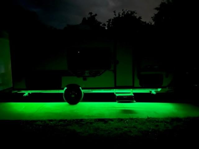 RV Awning Lights, 40FT RV Underglow Led Lights Kit, 12V Multi-Color Exterior Neon Accent Underbody Strip Lights for Camper Motorhome with Extension Cable, Music Sync, Waterproof customer photo 2