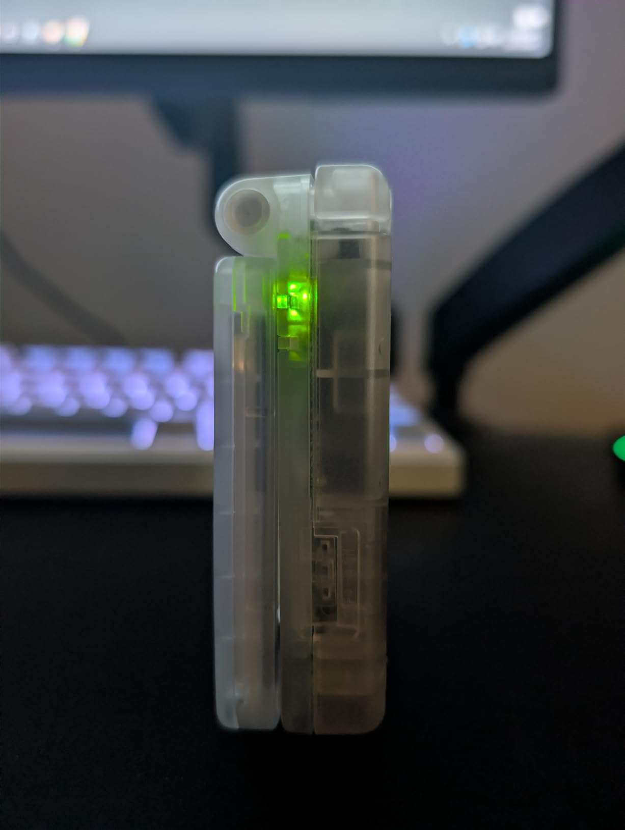 IPS Ready Upgraded eXtremeRate Clear Atomic Purple Custom Replacement Housing Shell for Gameboy Advance SP GBA SP customer photo 1