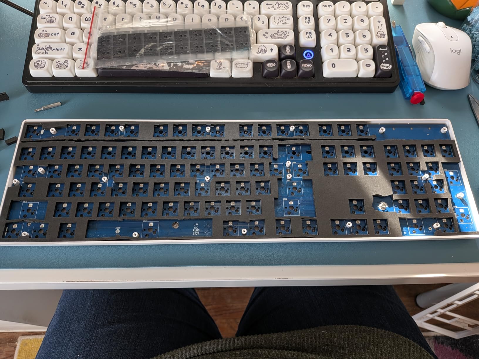 Poron Keyboard PCB Foam 84 Layout, Poron Switch Pads 120Pcs and Keyboard Sound Dampeners customer photo 2