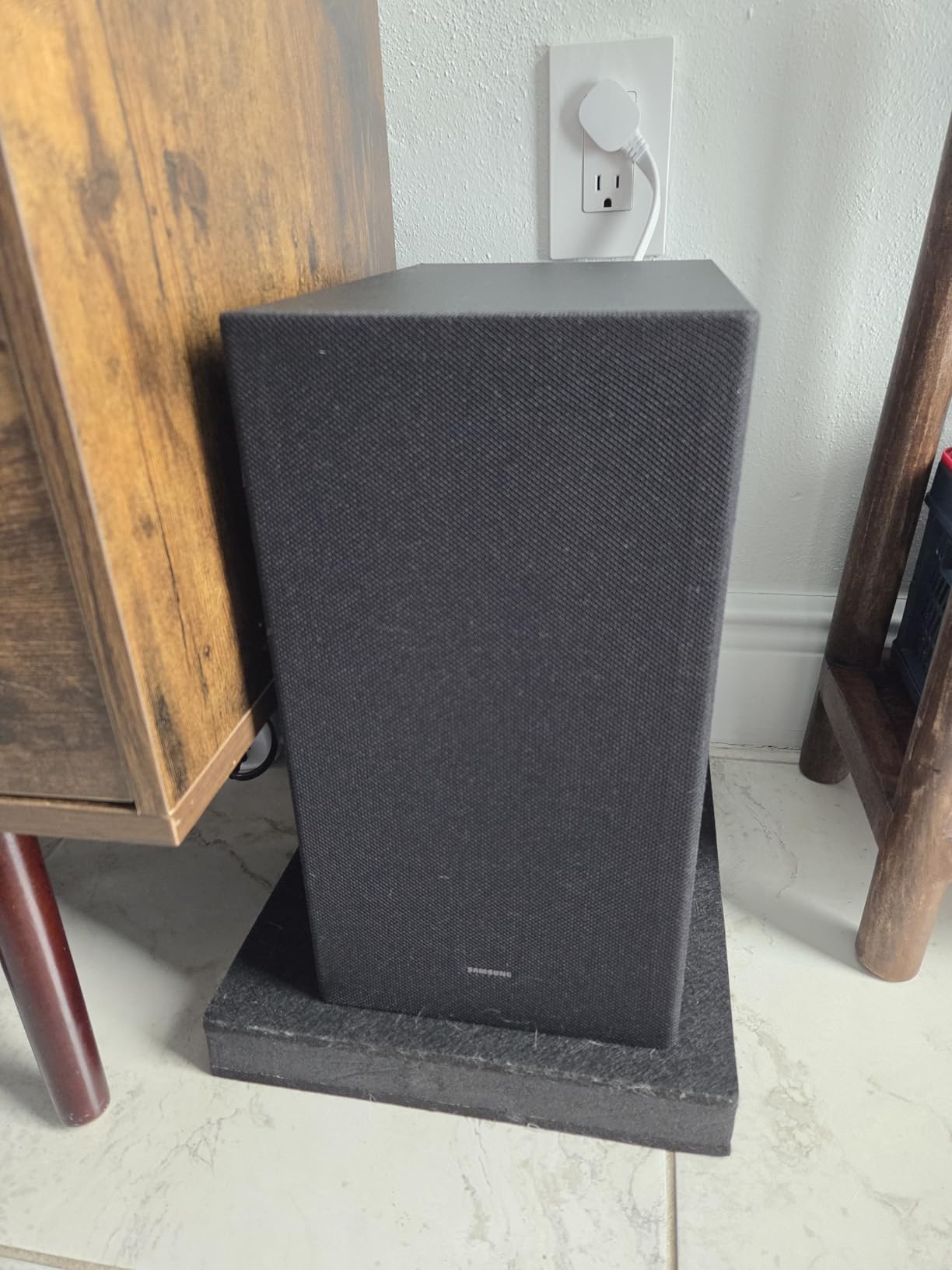 2-Pack for 8''- 10'' Studio Monitor Noise Isolation Pads Subwoofer Platform Speaker Riser 3-Layer Acoustic Stand Foam Stereo Vibration Isolation Stabilizer Base (15.5'' x 13'') customer photo 2