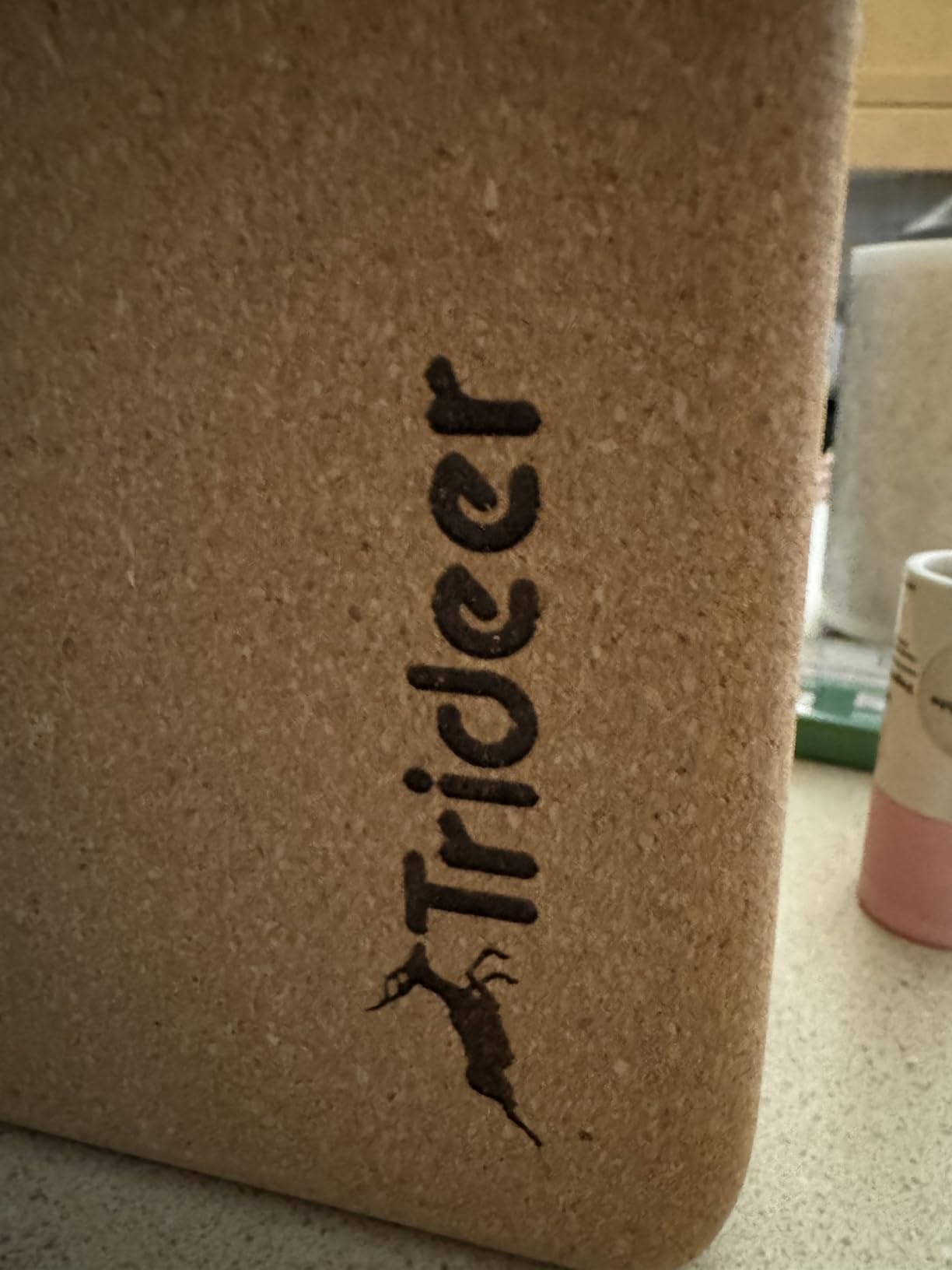 Trideer Cork Yoga Blocks, 2 Pack Yoga Blocks Natural Cork, High Density Yoga Block with Non Slip Surface, Eco-Friendly Yoga Accessories for Women, Ideal for Yoga, Pilates, Stretching customer photo 2
