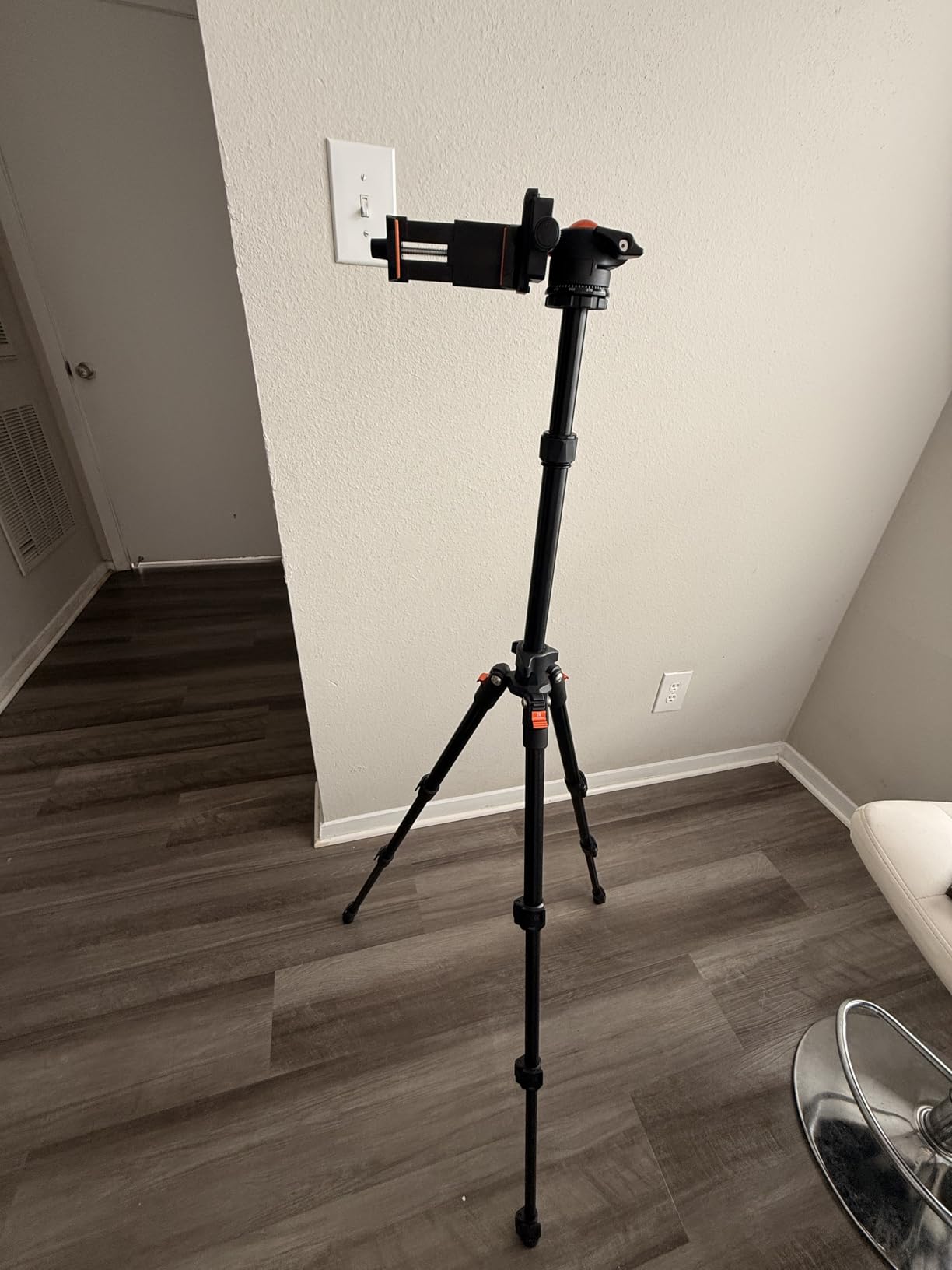 K&F CONCEPT 64 inch/163 cm Camera Tripod, Lightweight Travel Outdoor DSLR Tripods with 360 Degree Ball Head Load Capacity 17.6 lbs/8 kg, Cellphone Clip for Smartphone Live Streaming Vlog customer photo 1