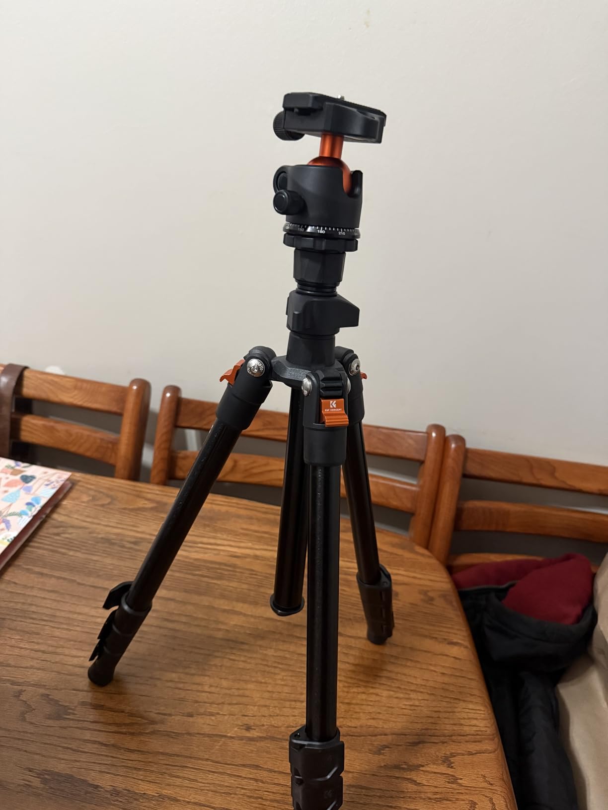 K&F CONCEPT 64 inch/163 cm Camera Tripod, Lightweight Travel Outdoor DSLR Tripods with 360 Degree Ball Head Load Capacity 17.6 lbs/8 kg, Cellphone Clip for Smartphone Live Streaming Vlog customer photo 2