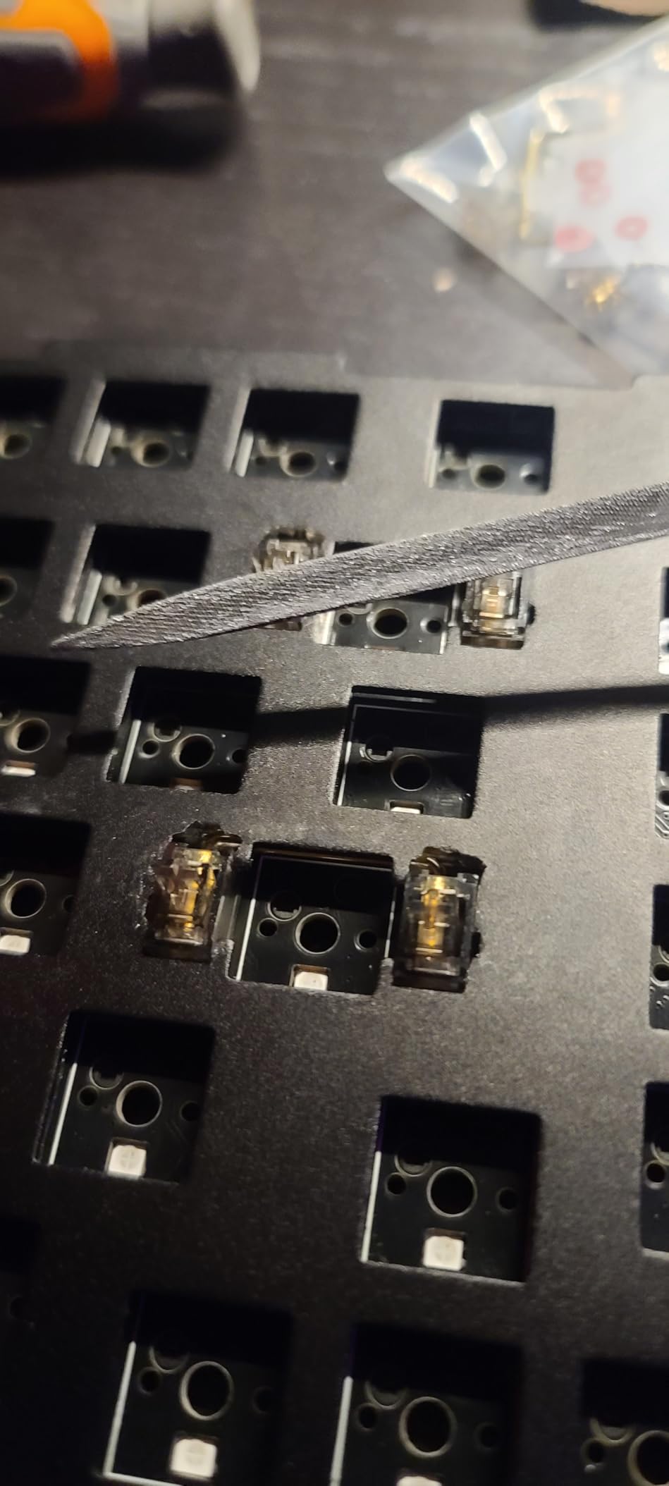 DUROCK Stabilizers V3, Screw in Stabilizers with 2u, 6.25u, 7u Wires, PCB Mount for Mechanical Keyboards (Smokey 80% Kit) customer photo 1