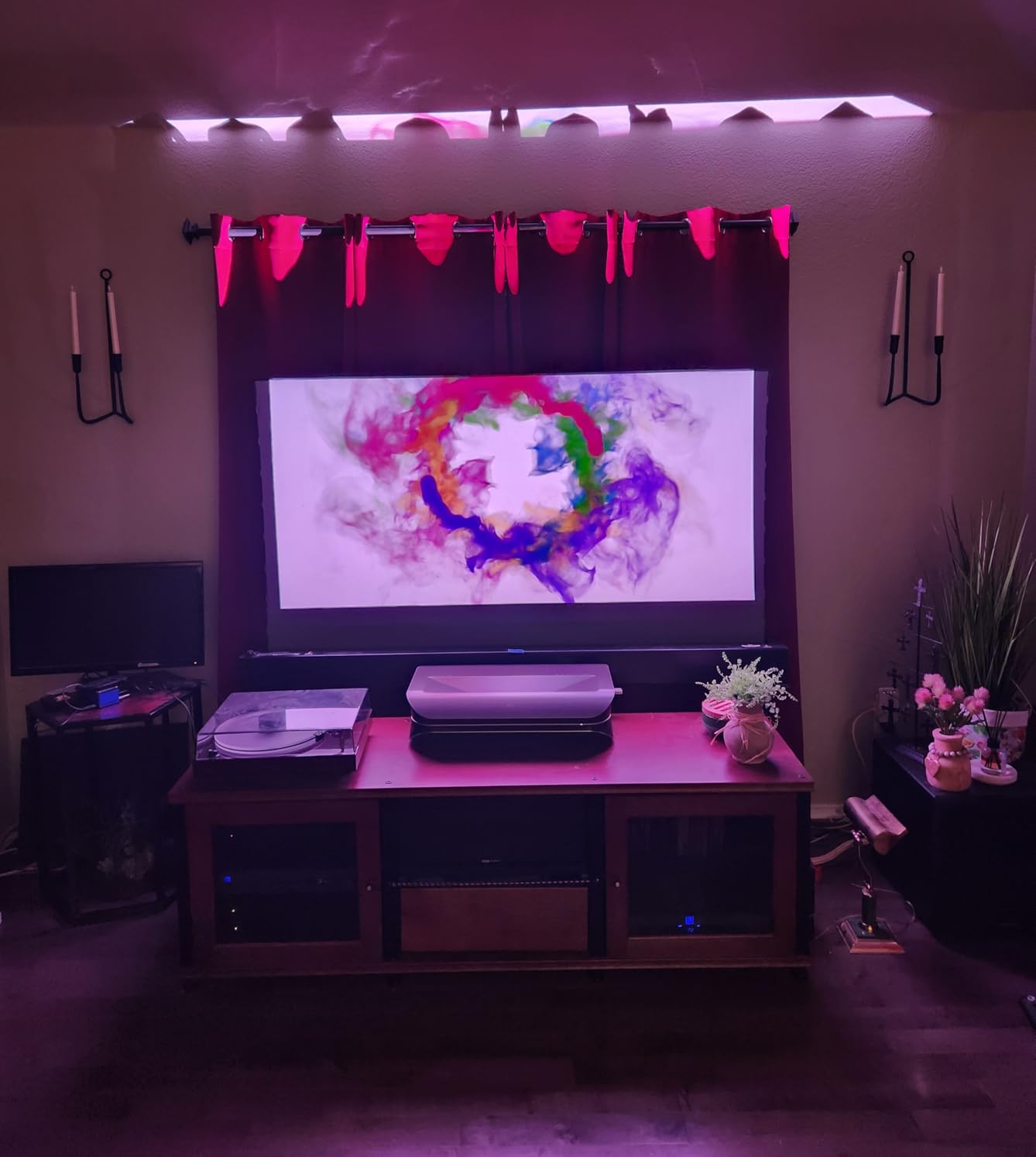 AWOL VISION LTV-2500 4K UHD Ultra Short Throw Triple Laser Projector with Dolby Vision & Atmos, Active 3D, 150 inch, HDR10+, UST Laser TV Projector (Fire TV Stick 4K Max included) customer photo 1