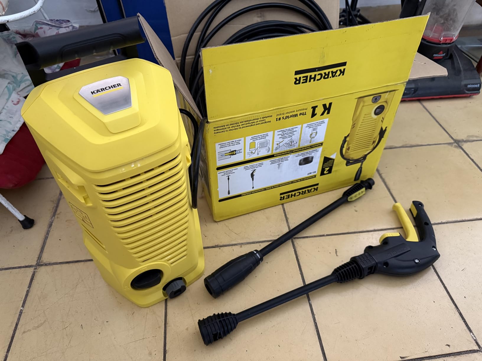 Kärcher Electric Pressure Washer K1800PS, CETA Certified, 3 Spray Nozzles, Detergent Tank, for Cars, Driveways, Siding, Patios, 1.2 GPM customer photo 1