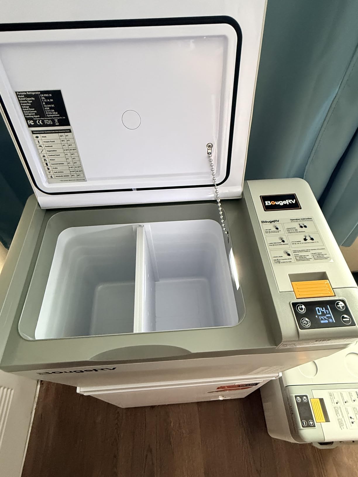 BougeRV 12 Volt Refrigerator, CRPRO 30 Quart 12V Car Fridge, Portable Freezer (-8℉~50℉), Compressor Electric Cooler with 12V/24 DC, 110-240 AC for Outdoor Camping Overlanding Truck RV SUV Van customer photo 2