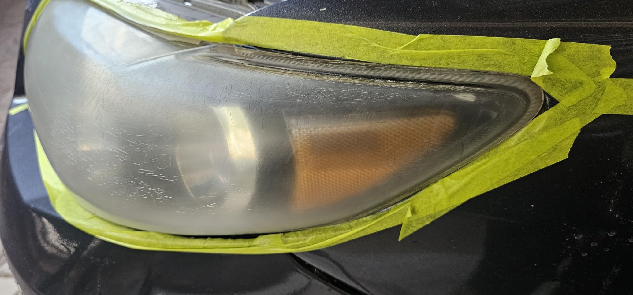 Headlight Restoration Car Headlight Lens Scratch Repair Polish Tool with 100 ml Restoration Liquid,Auto Headlight Vapor Renovation Kit with UV Block Coat to Remove Yellowing/Scratch/Haze/Oxidation customer photo 1