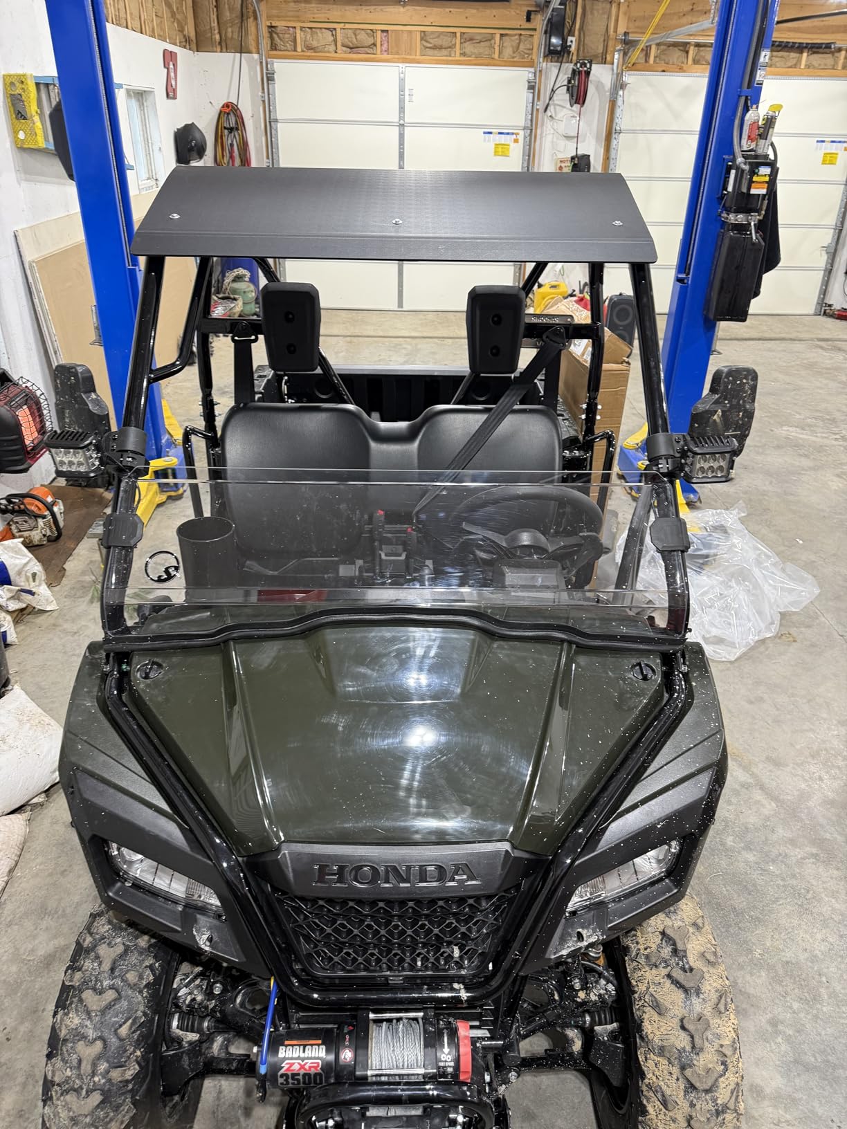 HECASA Hard Roof Top Compatible with 2015-2021 Honda Pioneer 500 520 Black customer photo 1