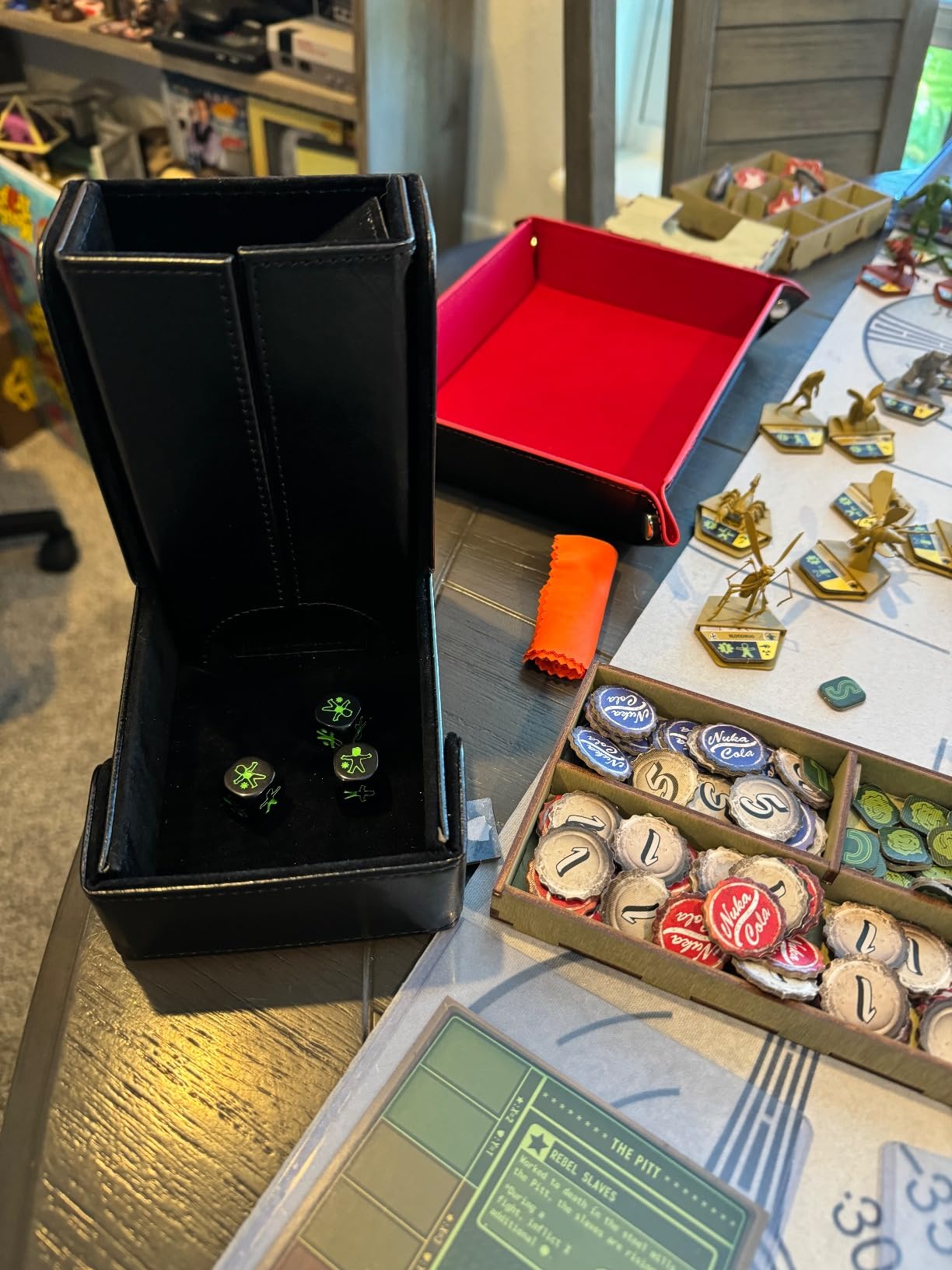 Forged Dice Co. The Keep Foldable Dice Tower with Dice Tray - Snap-Free Design - Ideal for RPG Players and Dungeon Masters - Easily Store and Transport - Purple customer photo 1