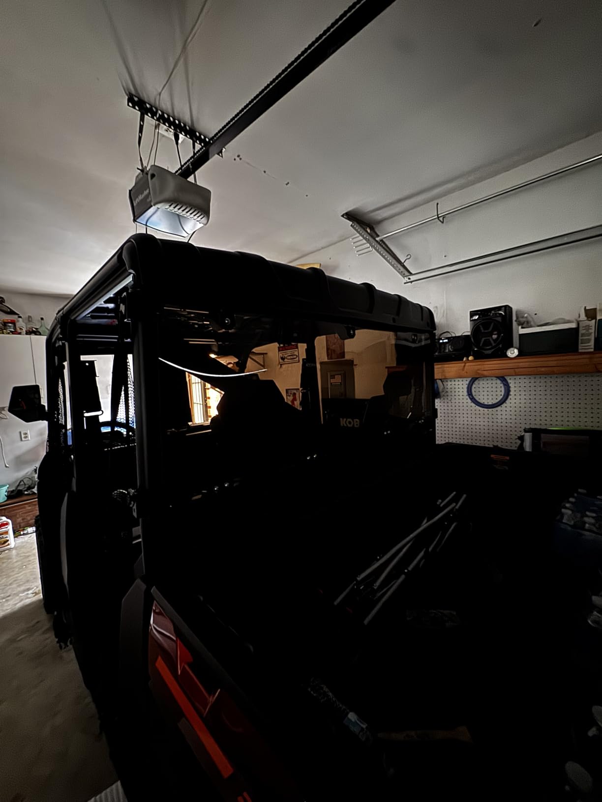 StarknightMT Tinted Rear Window Compatible with Polaris Ranger XP 1000 / 1000 (2017-2026), Back Windshield Fits Ranger XP 900 / Crew (2013-2019), Quick-Turn Knob Install customer photo 1