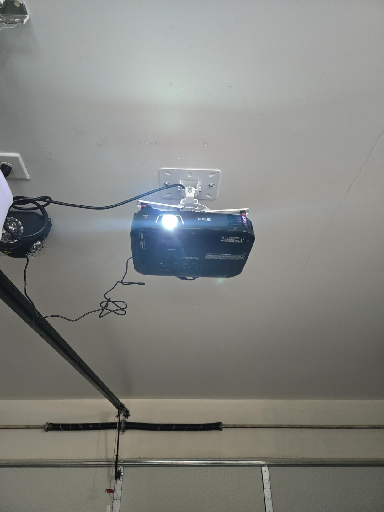 Universal Projector Ceiling Mount Low Profile Projector Mount w/Retractable Arms and Multiple Adjustment Function PR14W customer photo 2