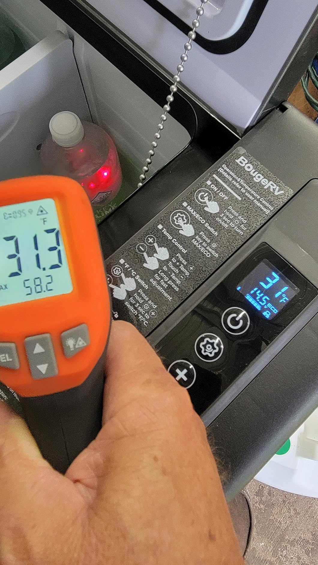 BougeRV 12 Volt Refrigerator 12V Car Fridge 30 Quart Portable Freezer Compressor Cooler Compressor Freezer, 12/24V DC 110~240V AC, -8°F~50°F for Truck RV SUV (Black) customer photo 1