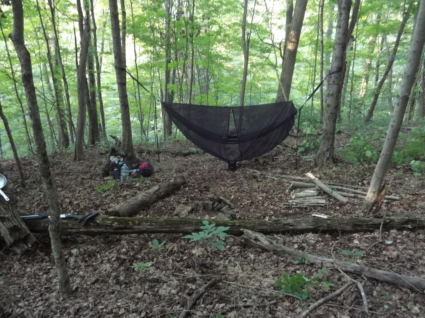 ENO TravelNest Hammock & Straps Combo - Portable Hiking and Camping Hammock with Straps Included - Travel Hammock for Camping, Hiking, Backpacking, a Festival, or The Beach - Moss customer photo 1
