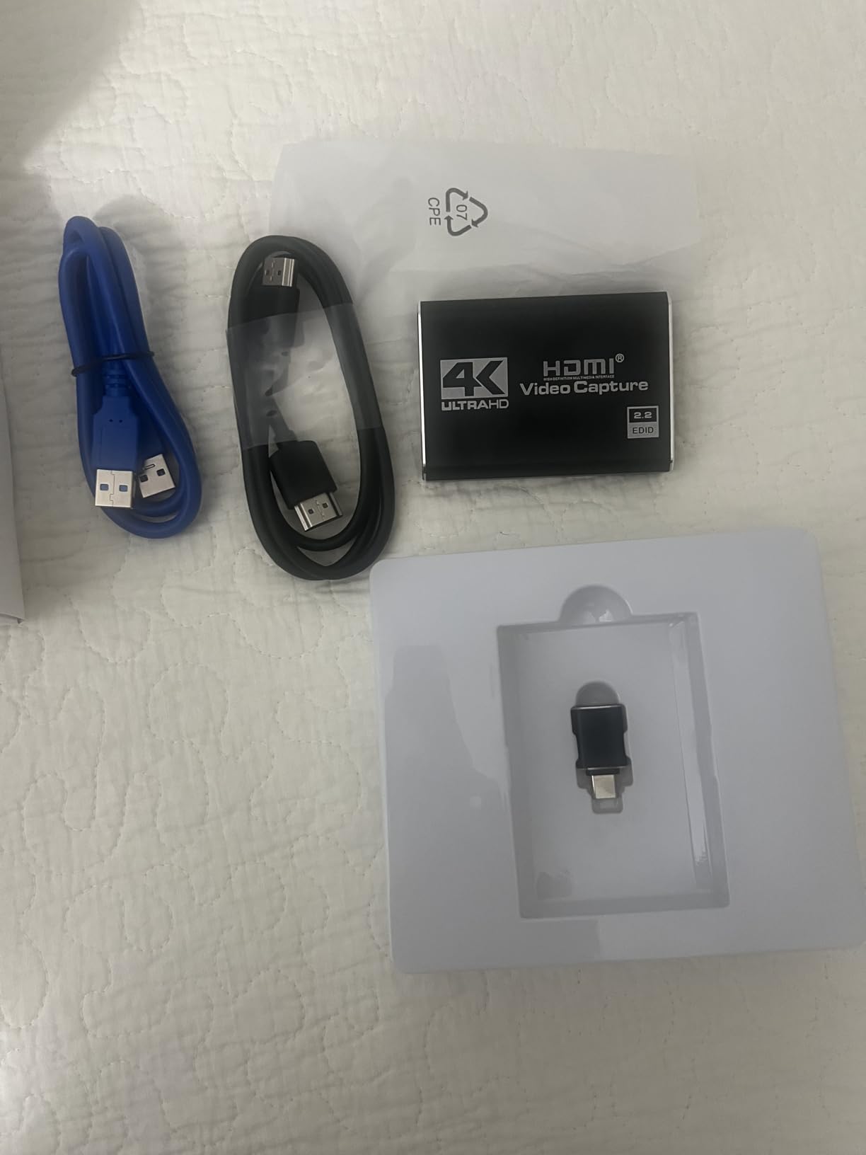 4K HDMI Capture Card USB 3.0 - 1080P 60FPS Gaming & Streaming Video Capture Card with HDMI Loop-Out, Plug & Play, Low-Latency Recording for PS5/PS4/Xbox/Switch/OBS/PC/Mac customer photo 1