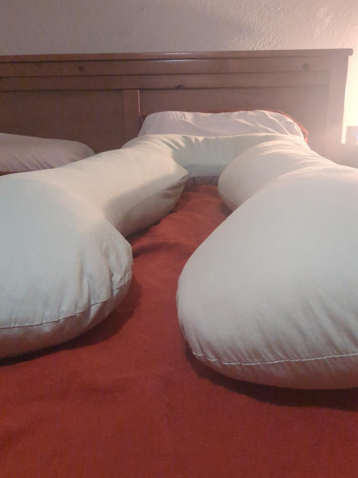 QUEEN ROSE Cooling Pregnancy Pillows, U Shaped Full Body Maternity Pillow for Pregnant Support, Rayon Derived from Bamboo, Buttery Soft, Super Breathable for Hot Sleeper, Purple customer photo 1