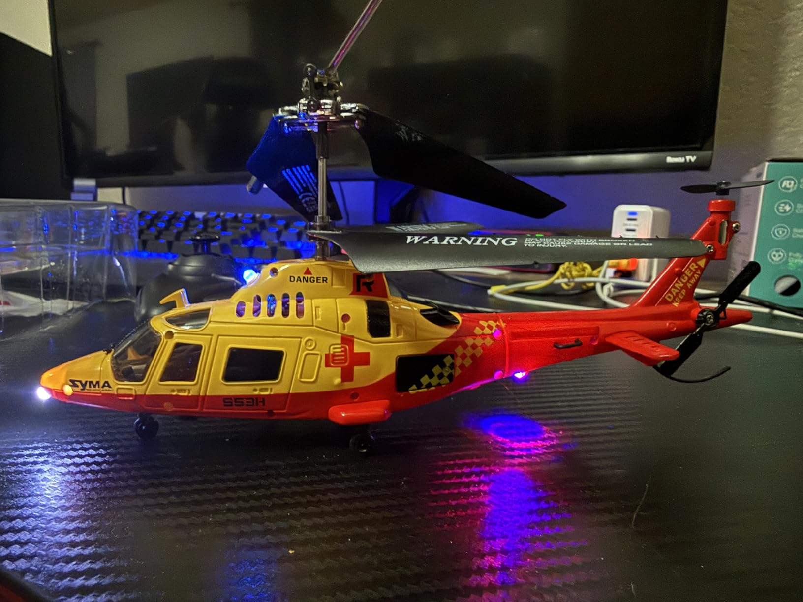 SYMA Remote Control Helicopter, S52H Military Transport RC Helicopter with Altitude Hold, One Key take Off/Landing, LED Light, Low Battery Reminder, Army Toys for Kids and Military Fans customer photo 1