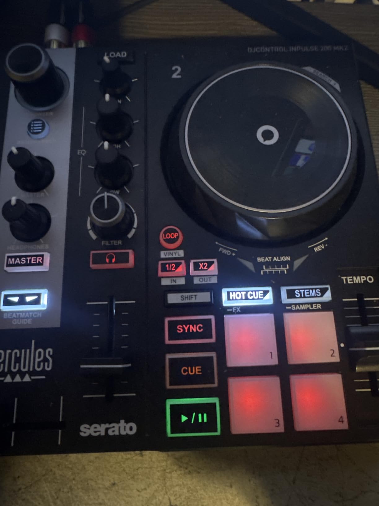 Hercules DJControl Inpulse 200 MK2 - Ideal DJ Controller for Learning to Mix - Software and Tutorials Included customer photo 1