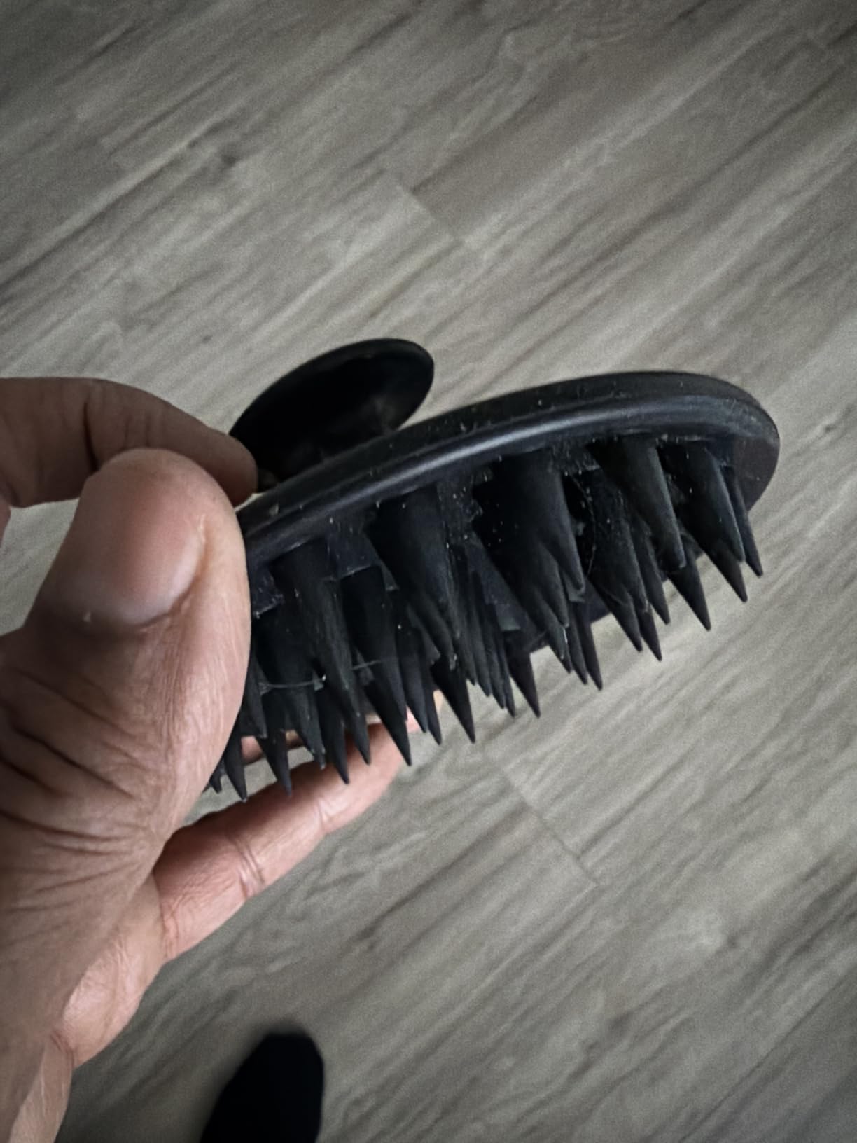 Silicone Scalp Massager Shampoo Brush, Scalp Brush for Hair Growth & Dandruff Removal, Hair Scrubber Scalp Stimulator Exfoliator Brush with Soft Bristles for Wet Dry Scalp Care (Black) customer photo 1