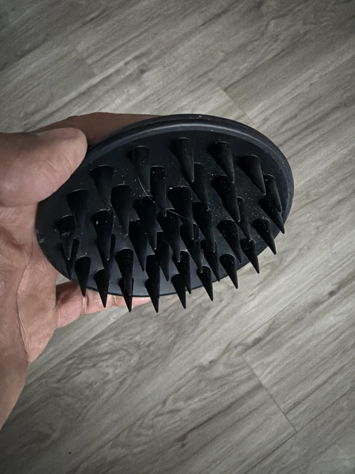Silicone Scalp Massager Shampoo Brush, Scalp Brush for Hair Growth & Dandruff Removal, Hair Scrubber Scalp Stimulator Exfoliator Brush with Soft Bristles for Wet Dry Scalp Care (Black) customer photo 2