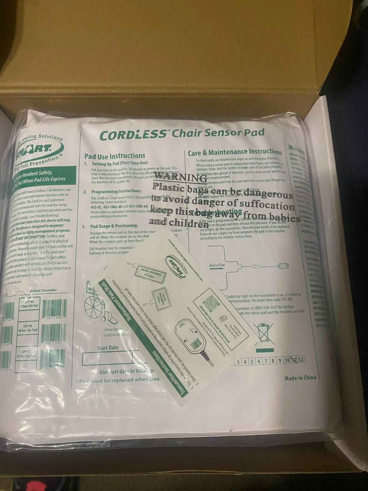 Smart Caregiver Chair Exit Alarm System with Wireless Pager and for Fall Prevention | Chair Alarm Alerts Caregiver When They Get Up from The Chair | USA-Based Company and Customer Support customer photo 2