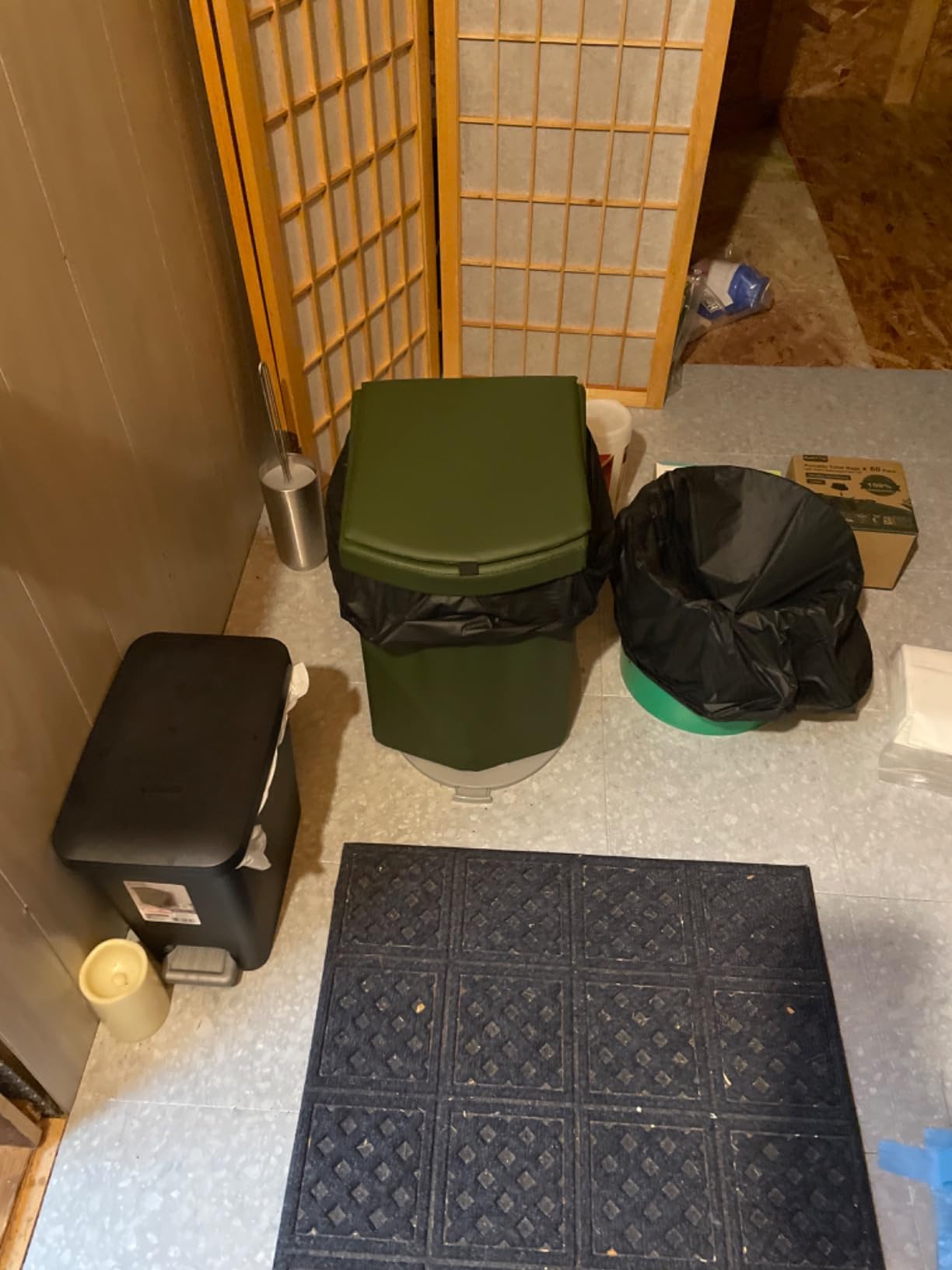 2026 Upgraded XL Portable Toilet for Adults, Tall Camping Toilet with Lid and Convenient Carry Bag, Portable Potty for Camping, Hiking, Car Travel, Truck, RV, Boating, Road Trips, Beach (Black, 16.5''H) customer photo 2