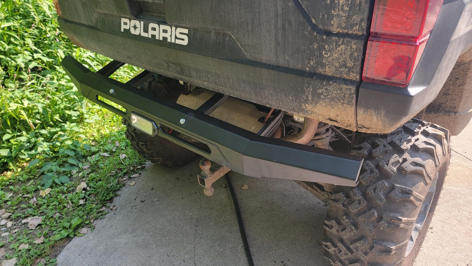 HAKA TOUGH Front & Rear Bumper for Polaris Ranger XP 1000 Accessories 2018-2024, Heavy Duty Steel Brush Guard Kit for Polaris Ranger 1000 / Crew/Crew XP 1000, Replace OEM # 2882531, 2882529 (2PCS) customer photo 2