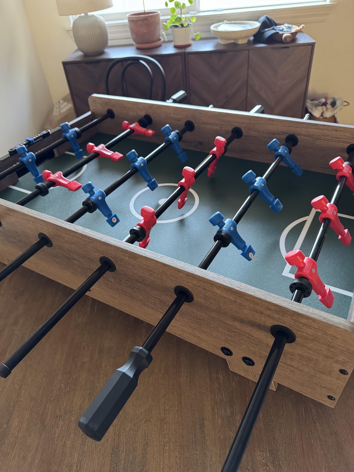 GoSports 32 Inch Tabletop Foosball Game Set - Oak or Black | Tabletop, Foosball, Oak, Black customer photo 2