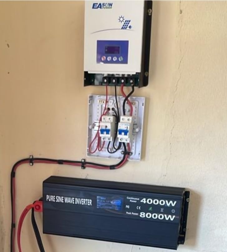 Pure Sine Wave Power Inverters 4000W 12V DC to AC 110V 120V Peak 8000W with Remote Control 4 Outlets,Dual USB Port,LED Display Terminal Blocks for Inverter Truck RV Car Solar System customer photo 2