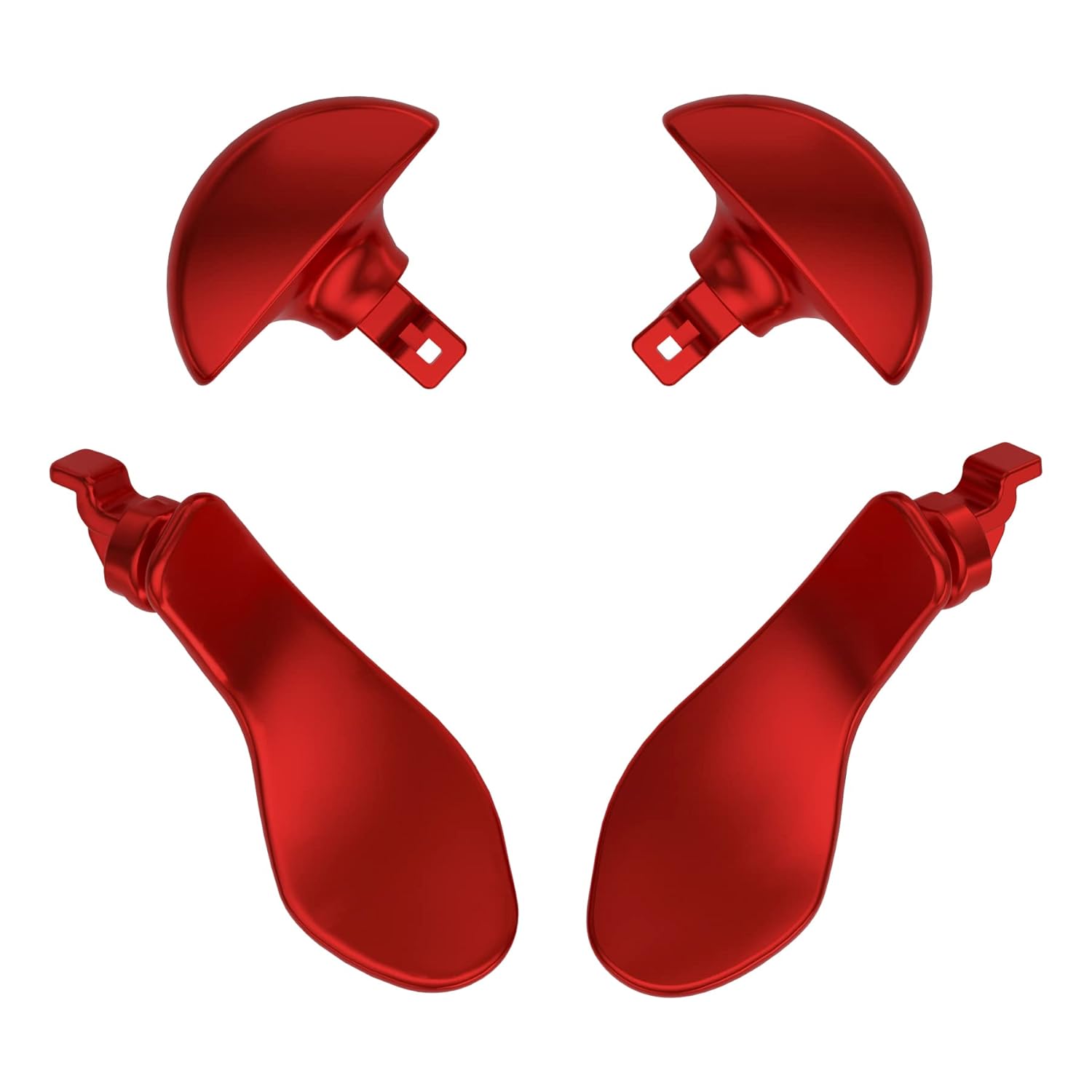 eXtremeRate Back Paddles for PS5 Edge Controller, Metallic Scarlet Red Replacement Interchangeable 4PCS Metal Back Buttons for PS5 Edge Controller - Controller NOT Included customer photo 1