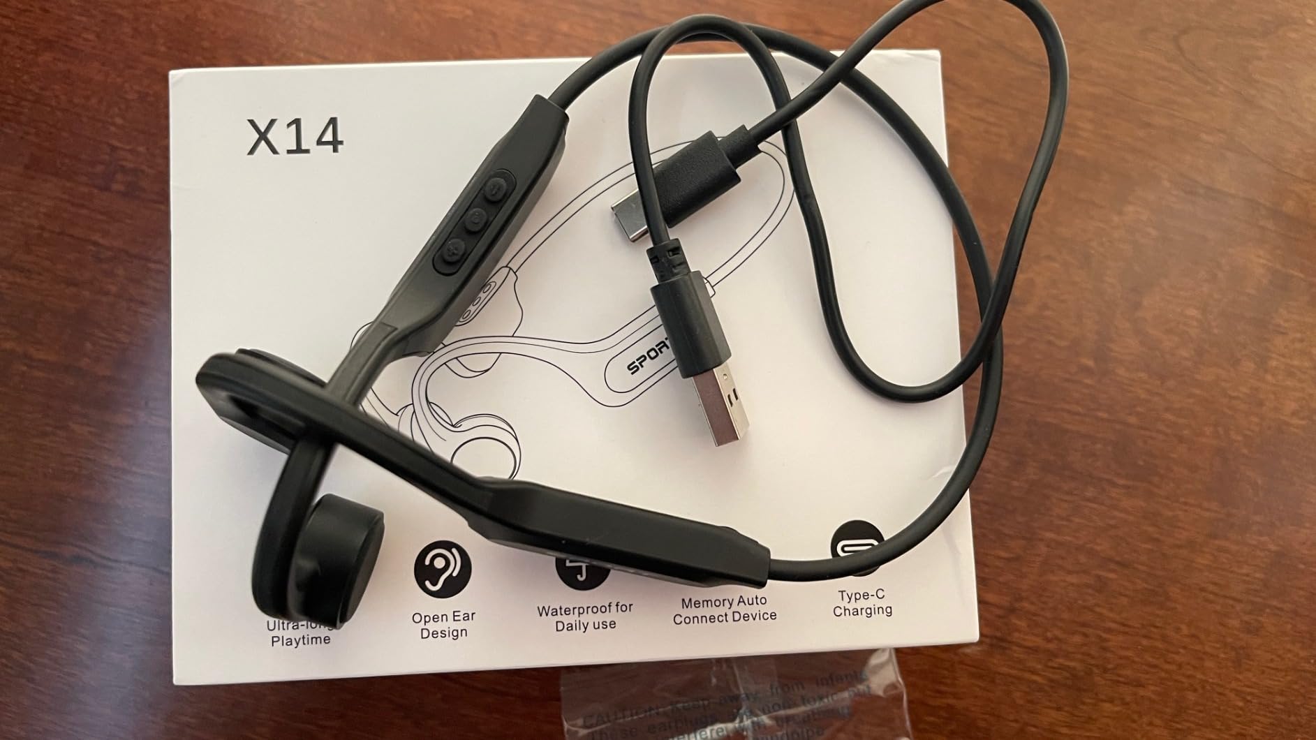 CXK Bone Conduction Headphones Bluetooth 6.0 Open Ear Headphones with Mic, Premium Loud Sound 10Hrs Playtime Bluetooth Headphones, IPX6 Waterproof Sports Headset for Running, Cycling, Walking customer photo 1