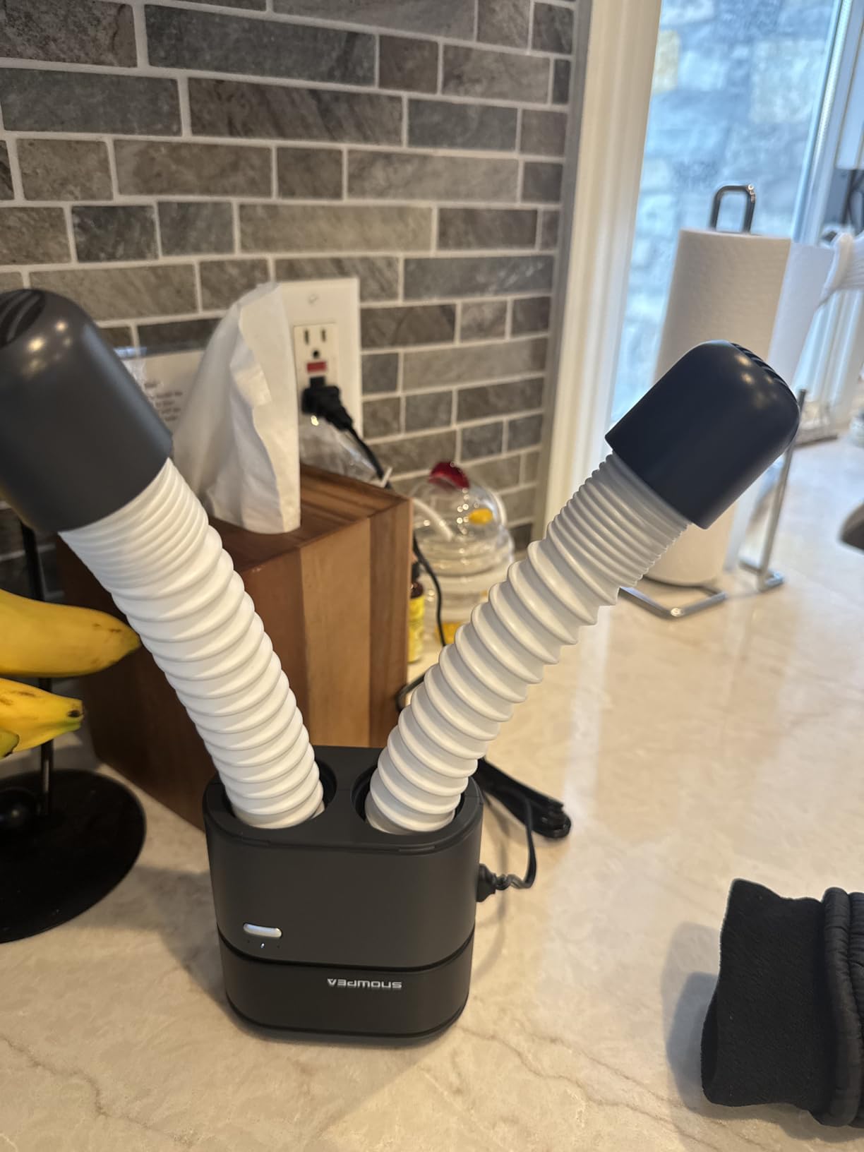 Shoe Dryer, Ski Boot Dryer with Fan Heater, 11.8in Extendable Hoses, Rapid Drying, 3/6/9 Hour Timer, Portable, Compact customer photo 2