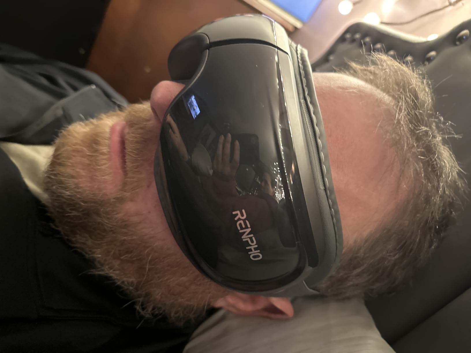 RENPHO Eye Massager with Heat and Cooling Voice Control, Fathers Day Dad Gifts for Husband Men, FSA Eligible HSA, Massaging Eye Mask for Dry Eyes Head Tension and Stress Relief - Eyeris 3 customer photo 2