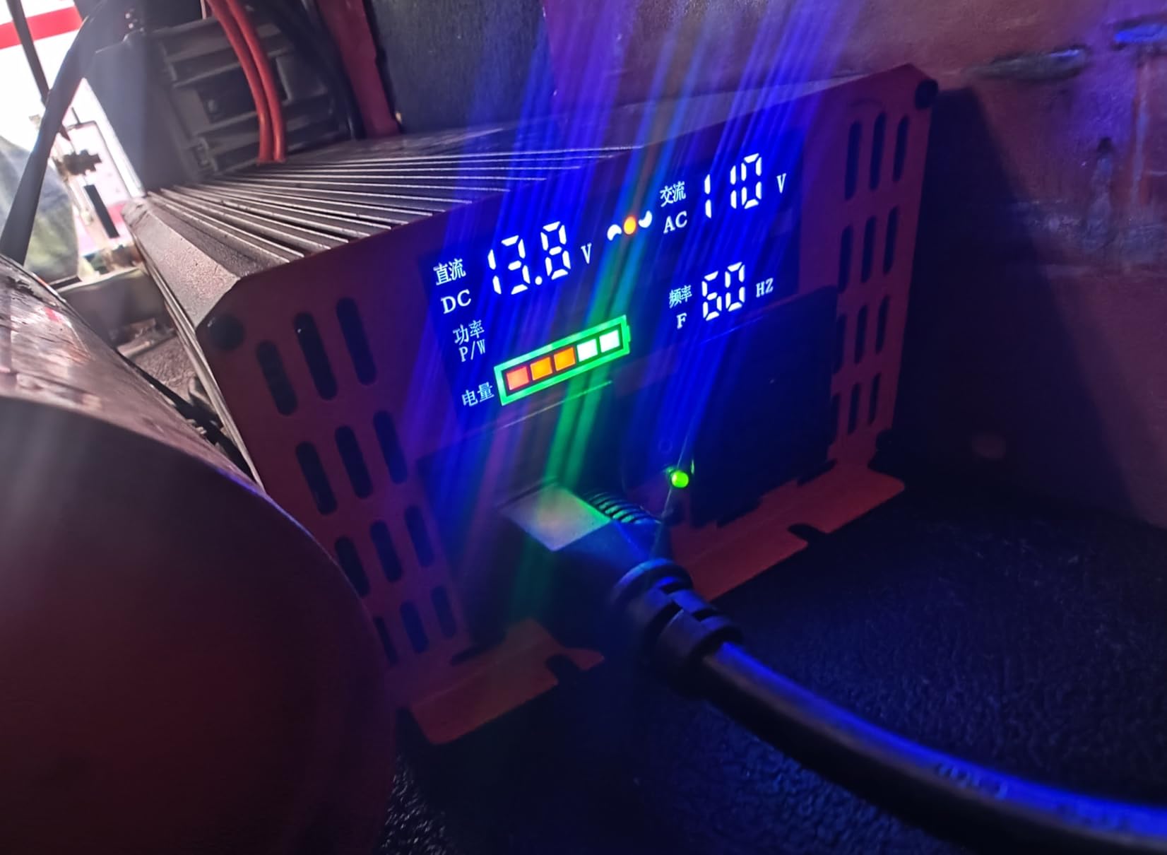 3000 Watt Power Inverter, Car/Home 12V DC to 110V AC Converter, with LED Display, Dual AC Outlets, USB Port, Dual Smart Fans, Cables Included, Suitable for Home, RV customer photo 2