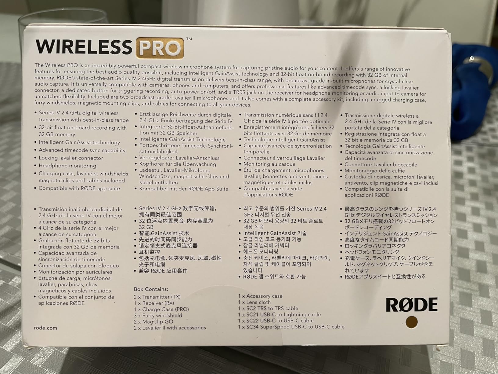 Rode Wireless PRO Compact Wireless Microphone System with Timecode, 32-bit Float On-board Recording, 2 Lavalier Microphones and Smart Charge Case for Filmmaking and Content Creation customer photo 1