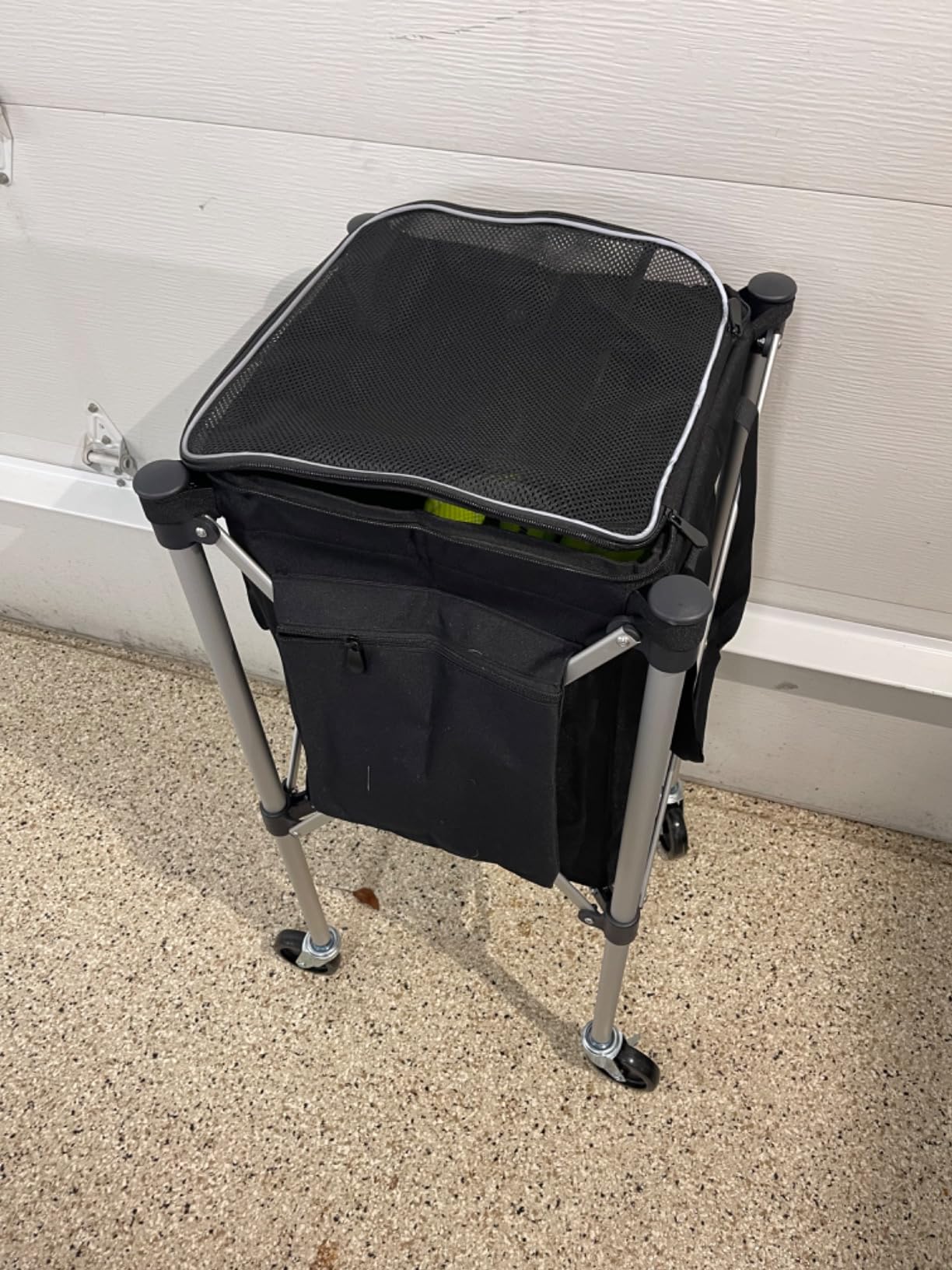 Professional Tennis Cart with Silent PU Wheels - 2 Capacity Choices (150/240 Balls) - Sturdy, Lightweight & Portable Storage for Practice and Matches customer photo 2