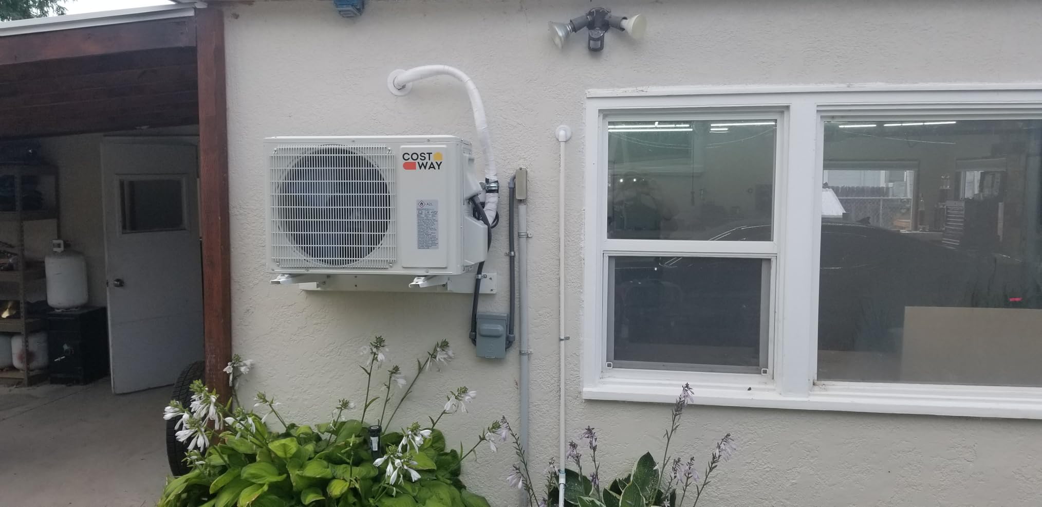 COSTWAY 9000BTU Mini Split Air Conditioner& Heater, 17 SEER2 208-230V Wall-Mounted Ductless AC Unit Cools Rooms up to 450 Sq. Ft, Energy Efficient Inverter AC with Heat Pump (Blast Series) customer photo 1