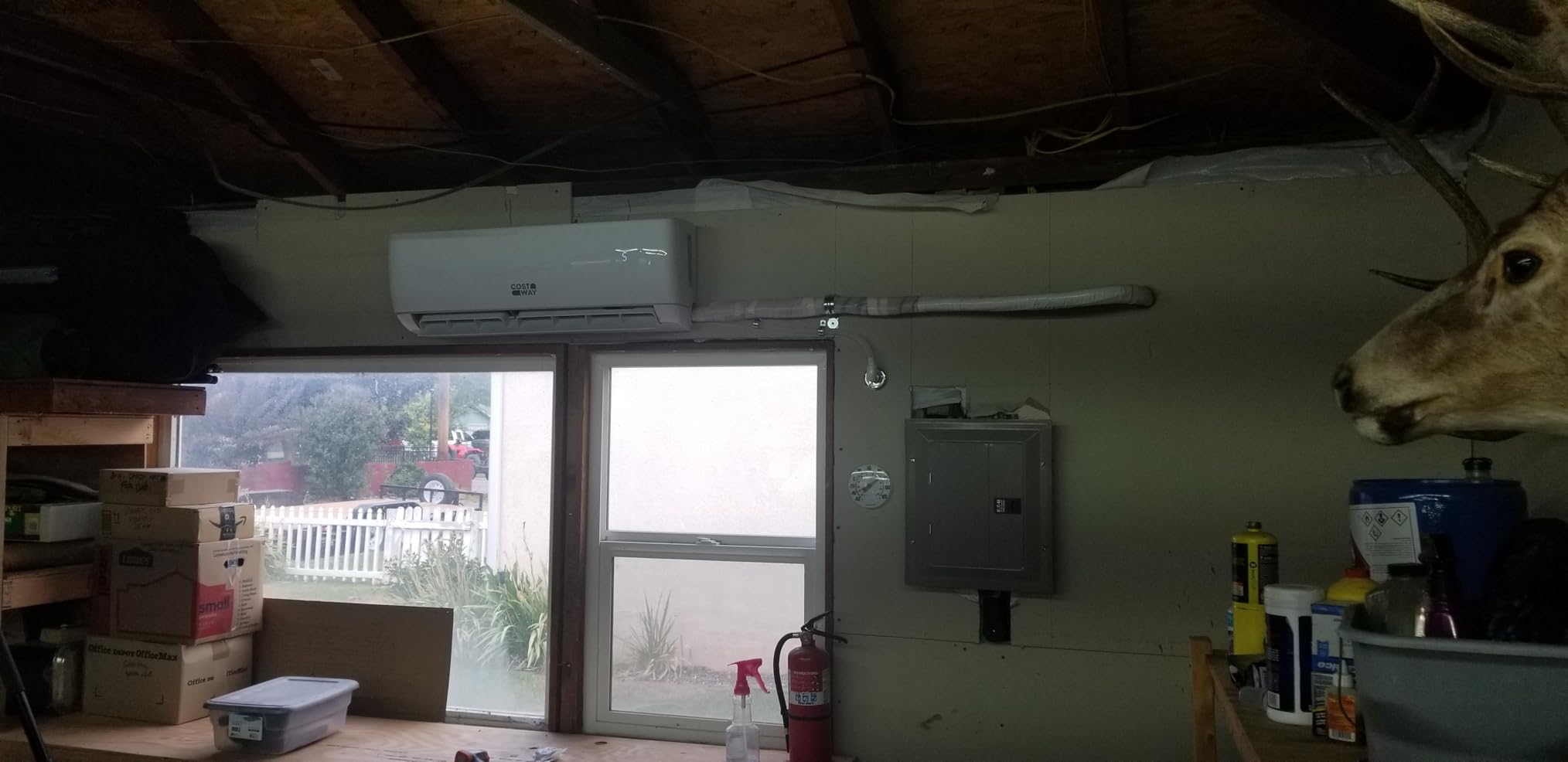 COSTWAY 9000BTU Mini Split Air Conditioner& Heater, 17 SEER2 208-230V Wall-Mounted Ductless AC Unit Cools Rooms up to 450 Sq. Ft, Energy Efficient Inverter AC with Heat Pump (Blast Series) customer photo 2