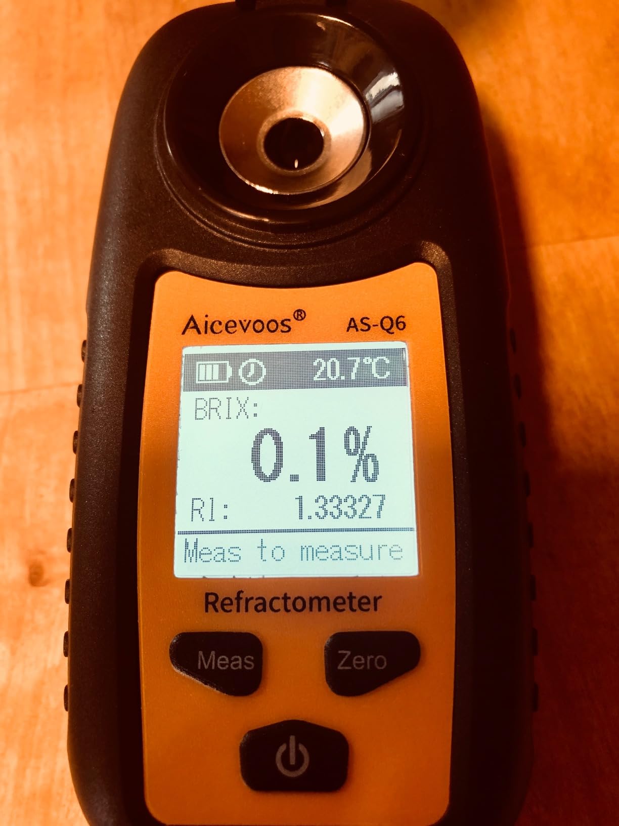 Digital Sugar Brix Refractometer brix Meter Automatic Temperature Compensation Range 0-35%，±0.2% Precision, Perfect for Fruits, Juices, Vegetables, Drinks and Coffee customer photo 1