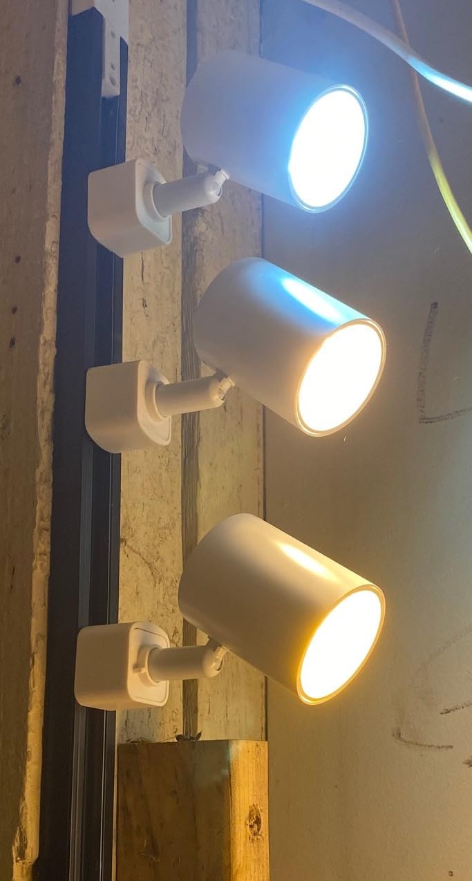 VANoopee 12 Pack 5-Color LED Track Lighting Heads H Type Track Light Heads Dimmable, 2000K 3000K 4000K 5000K 6000K Adjustable, Flicker Free CRI90+ 24deg 10W 800lm, White customer photo 1