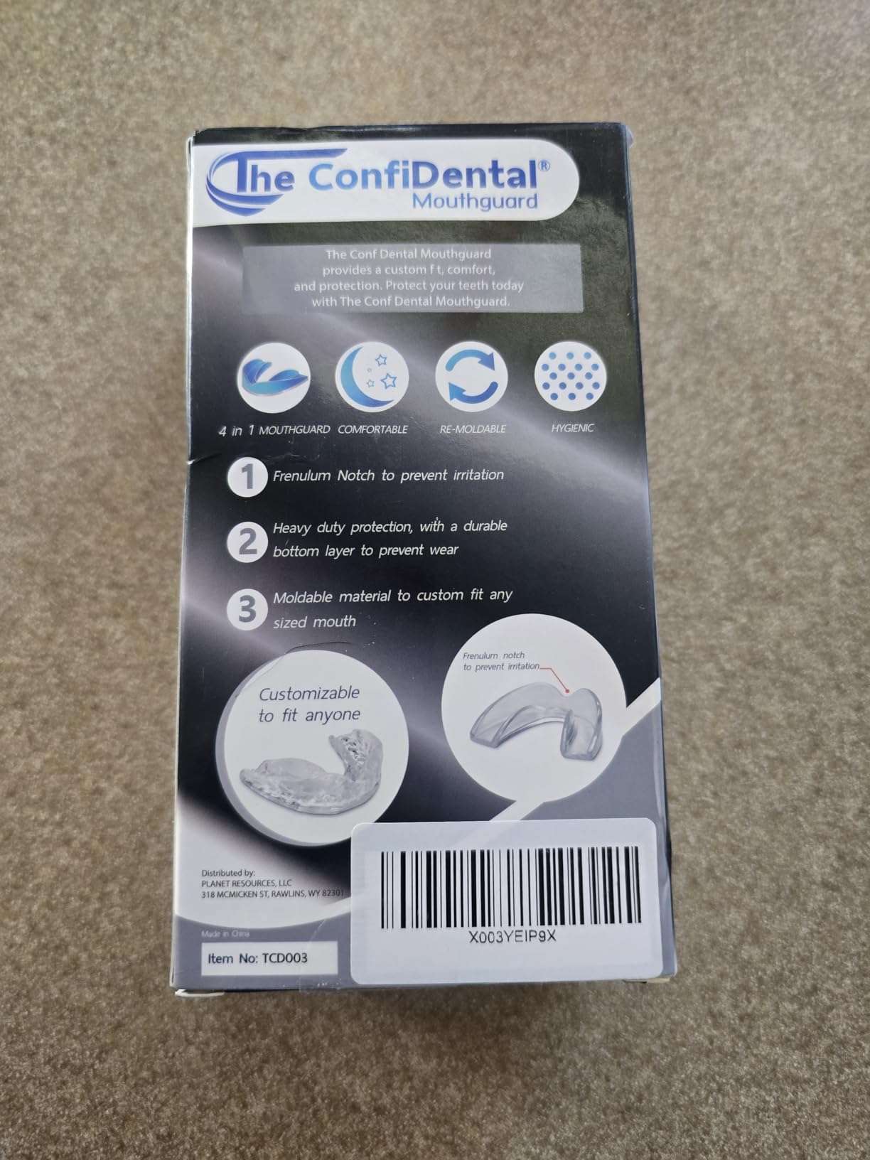 The ConfiDental Mouth Guard for Grinding Teeth at Nighttime Pack of 6 Moldable Dental Bite Guards for Clenching and Bruxism, Custom Fit for Comfortable Sleep customer photo 1