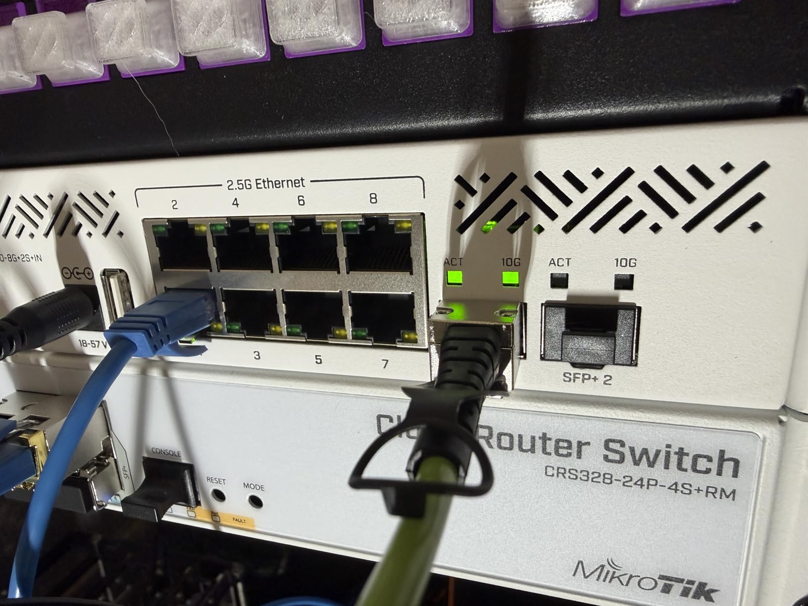 MikroTik CRS310-8G+2S+IN L3 Smart Switch - 8x 2.5G Ethernet Ports, 2x 10G SFP+ Slots, Managed, Desktop customer photo 2